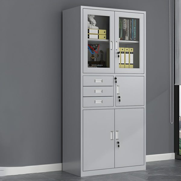 2-Door Metallic Safe Cabinet (gray)