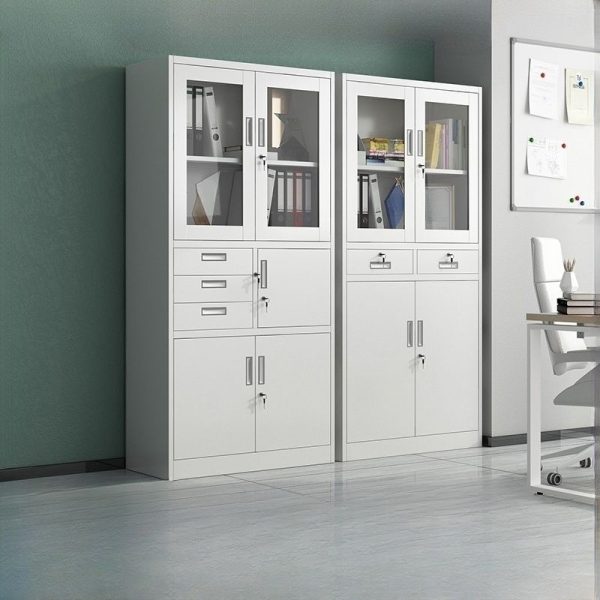 2-Door Metallic Office Filling Cabinet With Safe