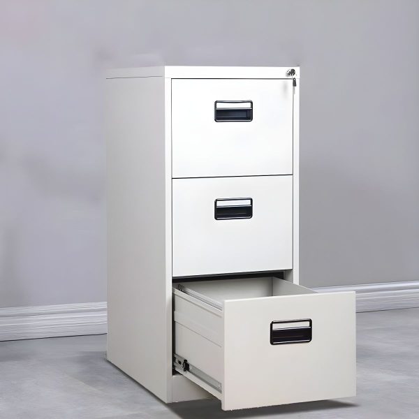 Modern Steel Storage Cabinet (Gray) - Image 2