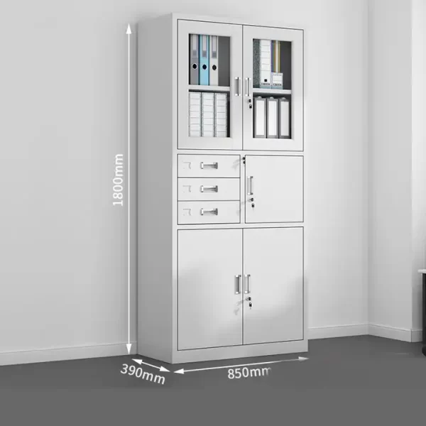 2-Door Metallic Office Filling Cabinet With Safe - Image 4