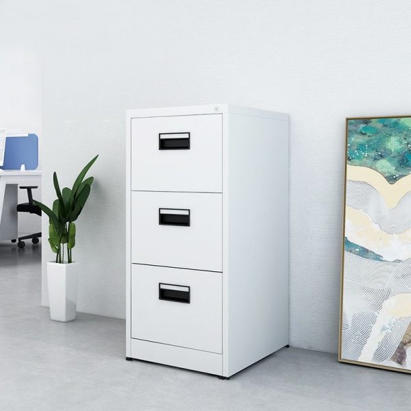 Modern Steel Storage Cabinet (Gray) - Image 3