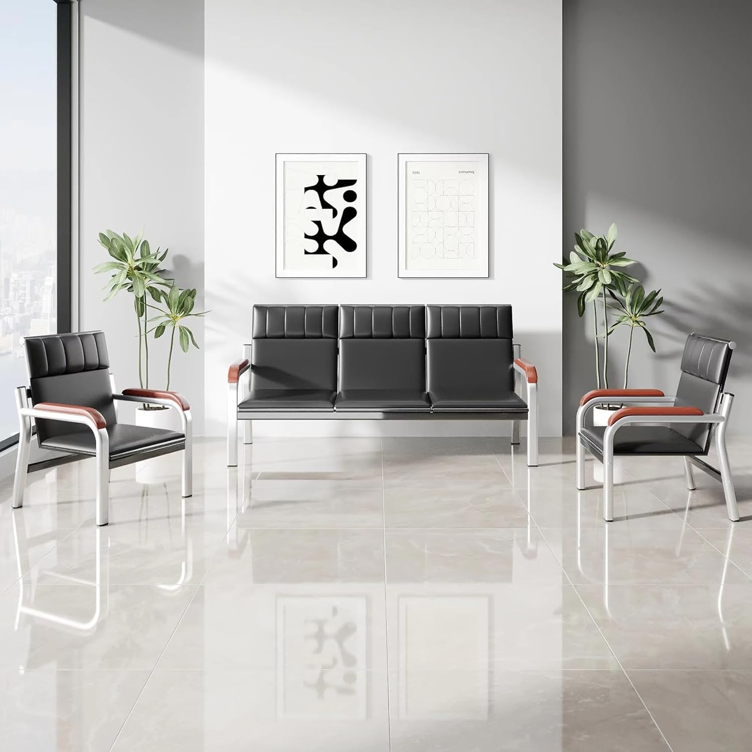 3-Way Working Station, Coffee Tables, Swivel Bar Stool, Executive Desk, Hammock Seat, Electric Adjustable Table,9 Locker Cabinet, Dining Table.