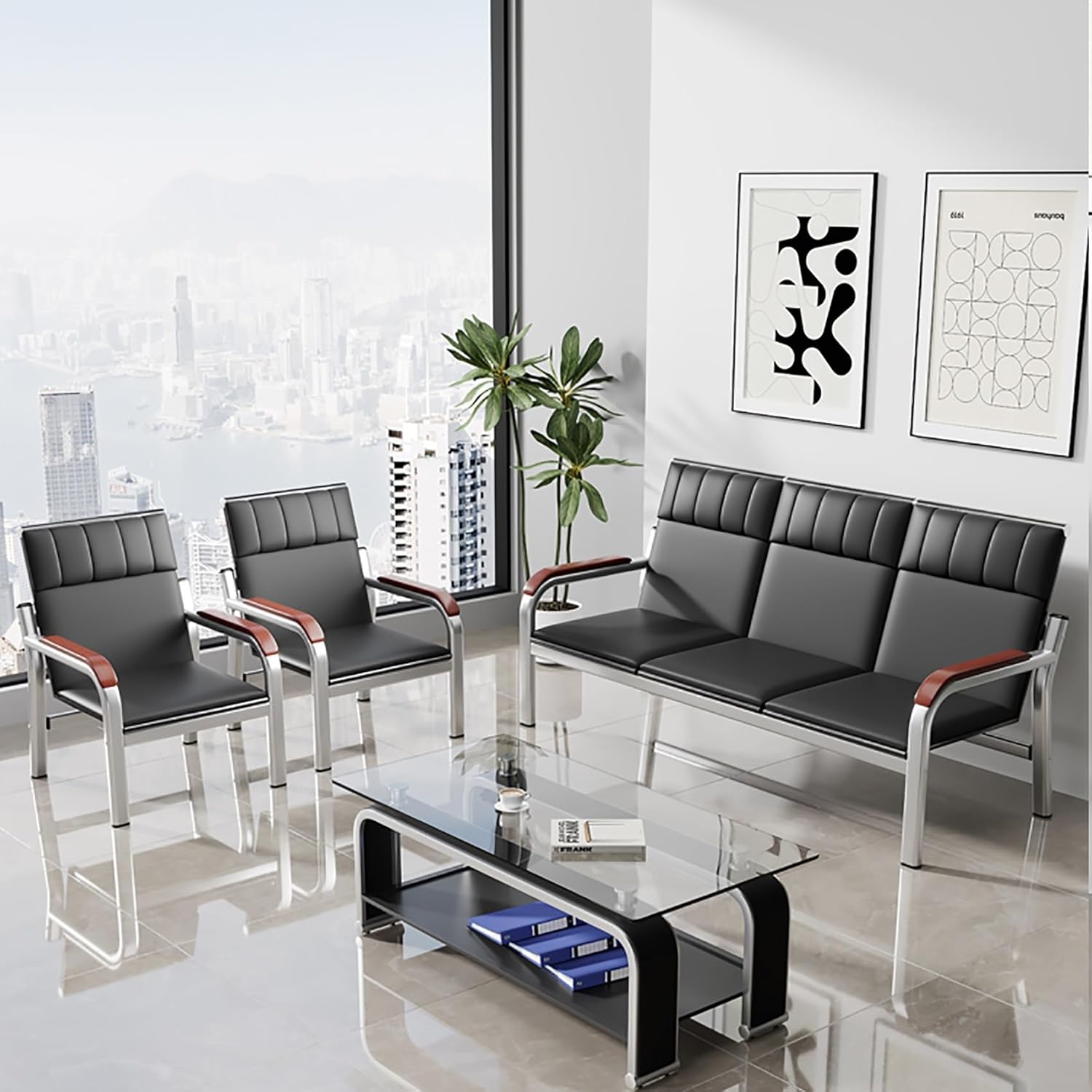 3-Way Working Station, Coffee Tables, Swivel Bar Stool, Executive Desk, Hammock Seat, Electric Adjustable Table,9 Locker Cabinet, Dining Table.