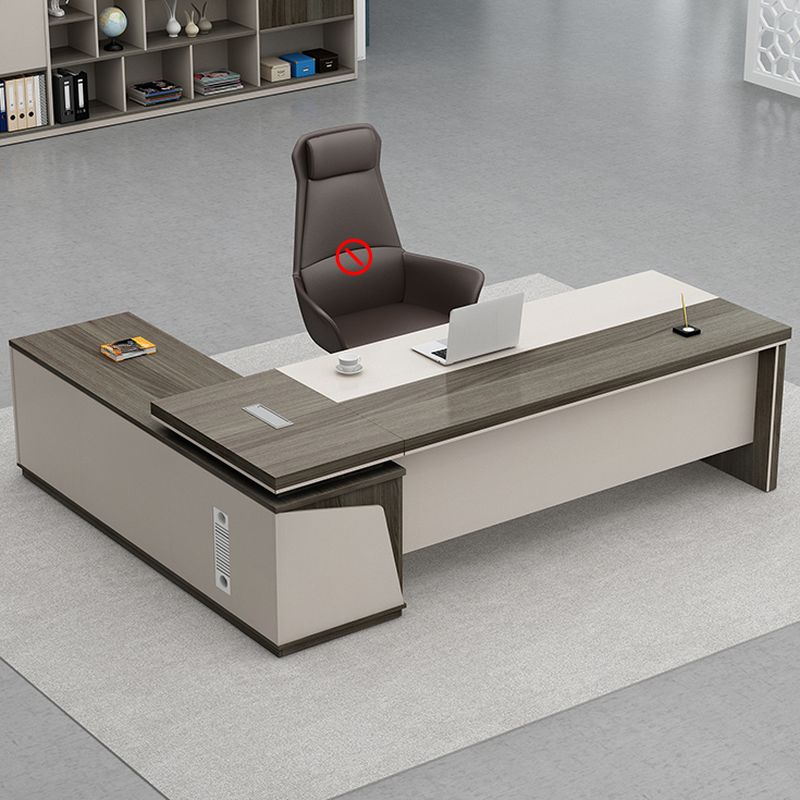 Electric Adjustable Table, Executive Desk, Fireproof Safe Box, Non-Reclining Office Seat, 1-Way Workstation