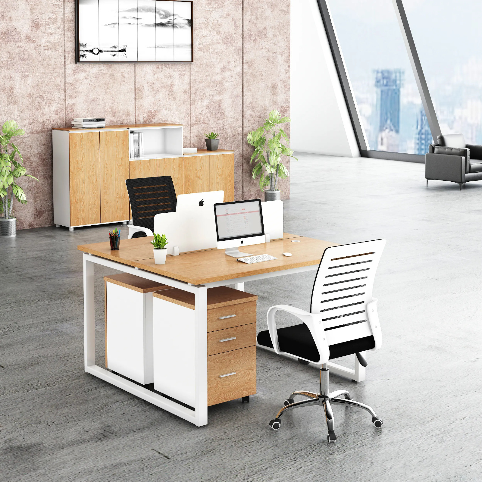 2 Way Modern Office Workstation – Climax Furniture