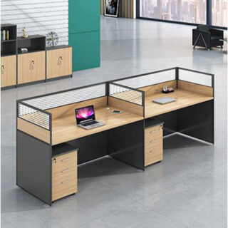 2 way workstation desk Kenya Two person office workstation with partition 2 seater shared office desk Nairobi Modern office workstation for two people
