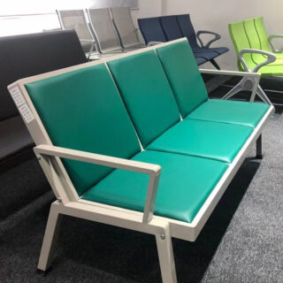 3 link heavy duty waiting bench Nairobi, 3 seater metal waiting bench Kenya, hospital reception heavy duty bench Nairobi, durable office waiting bench Kenya.