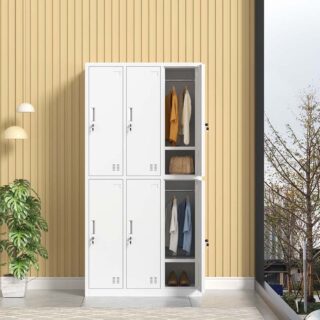 6 locker filing cabinet Nairobi, metal office filing cabinet Kenya, secure storage locker for office, durable filing cabinet Nairobi.