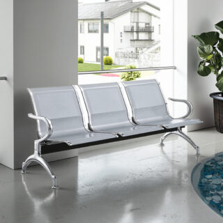 3 link waiting bench in Nairobi Kenya normal gauge metal seating