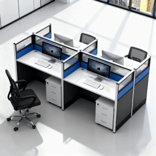 4 Way Workstation Kenya | Office Workstation Nairobi