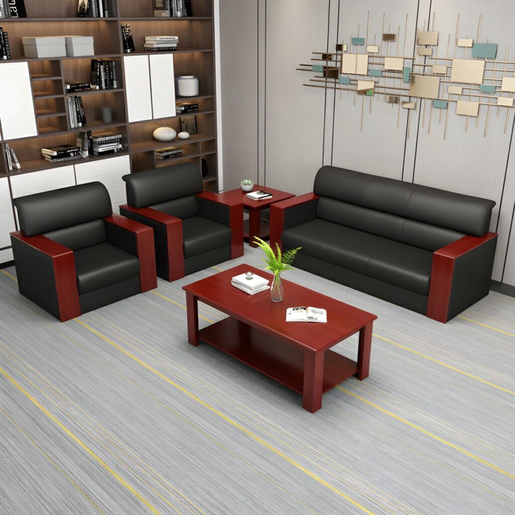 Modern reception sofa for office waiting areas