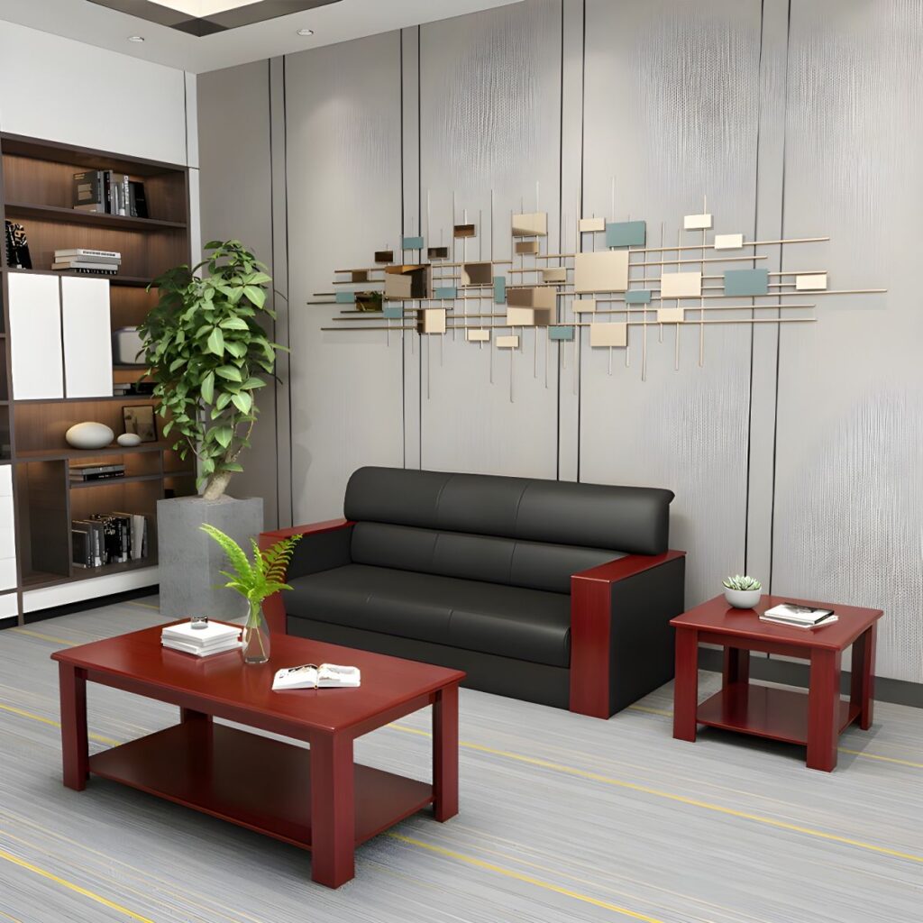 Modern reception sofa for office waiting areas