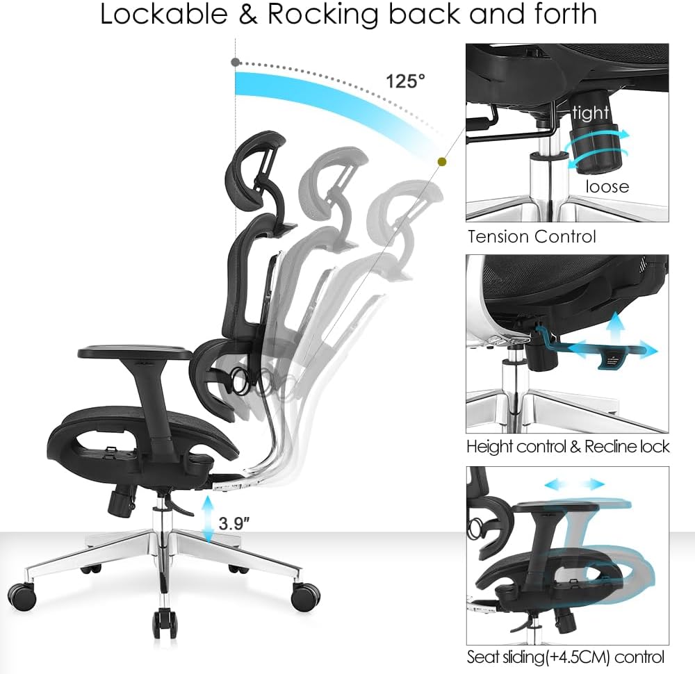 Health-focused ergonomic office seat