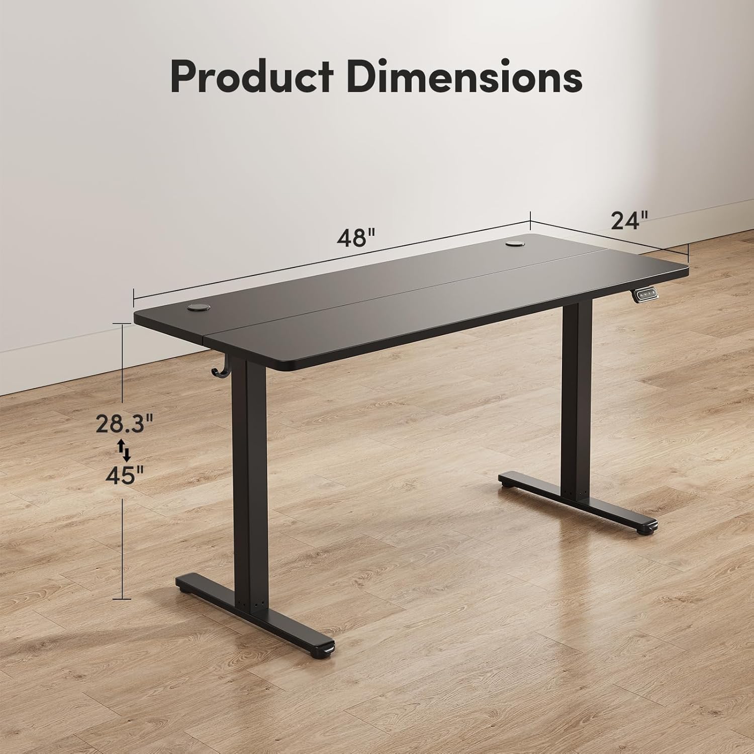 Height-adjustable electric study desk