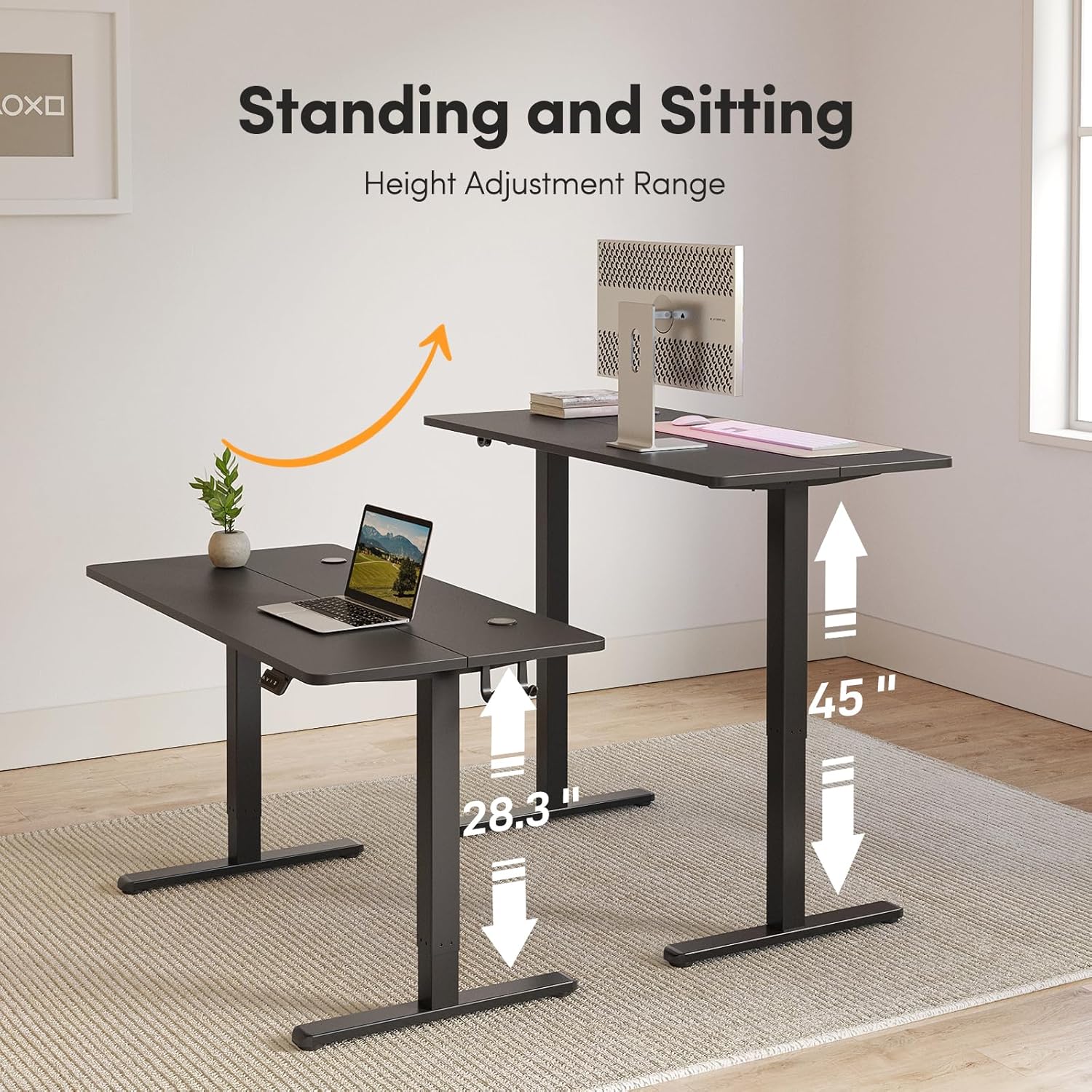Height-adjustable electric study desk