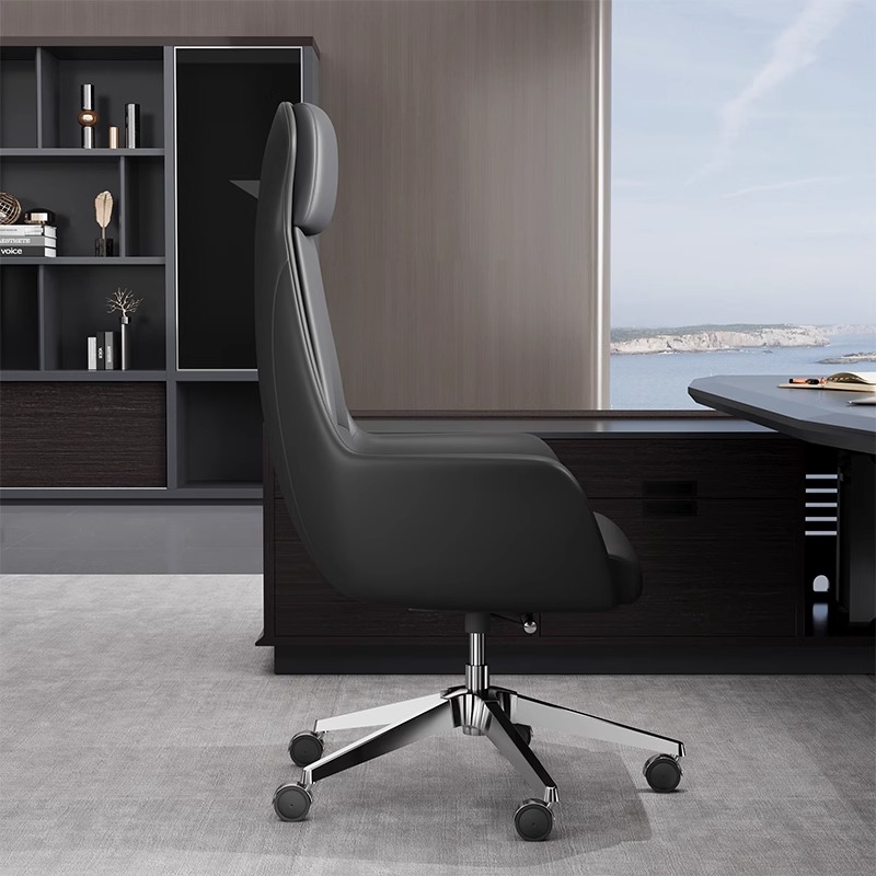 Authority-inspired executive office seat