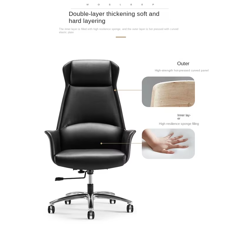 Luxury ergonomic high back executive chair