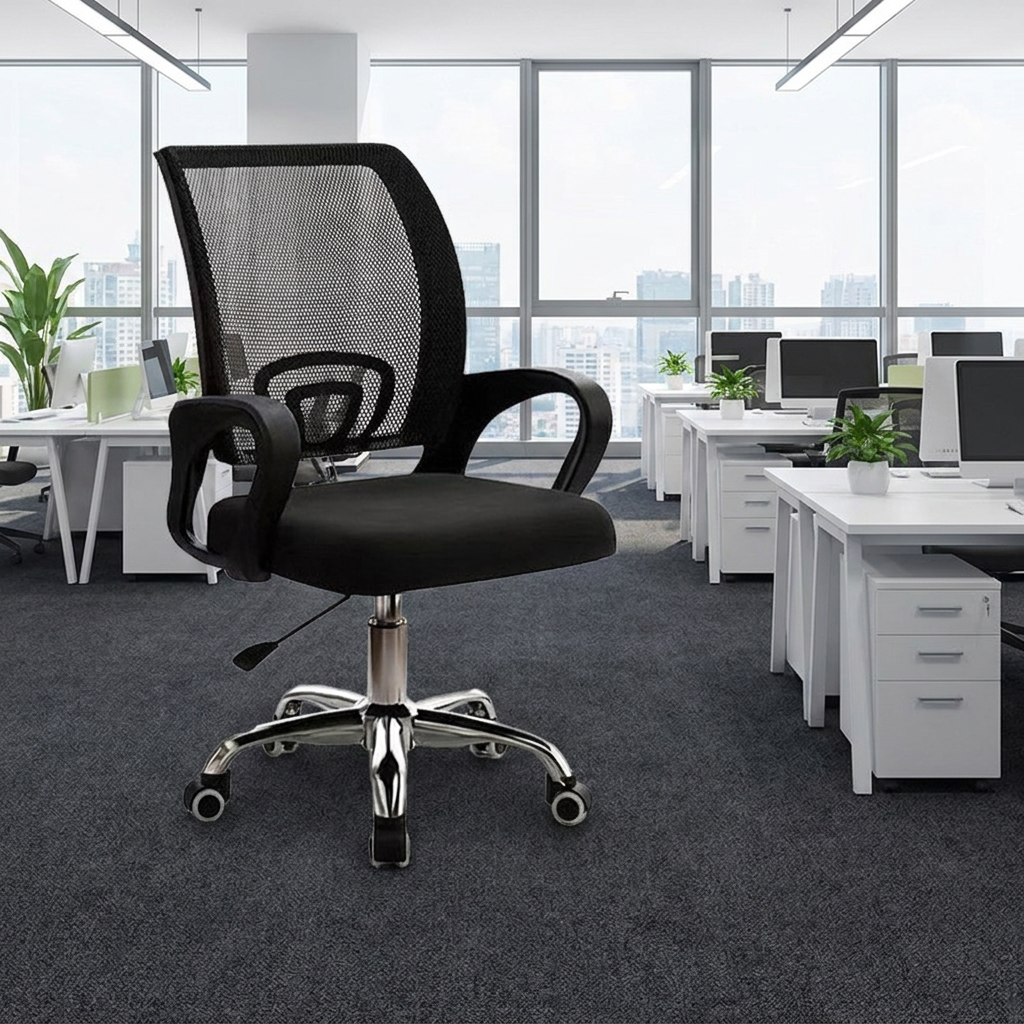 Ergonomic secretarial office seat
