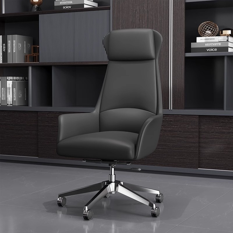 Authority-inspired executive office seat