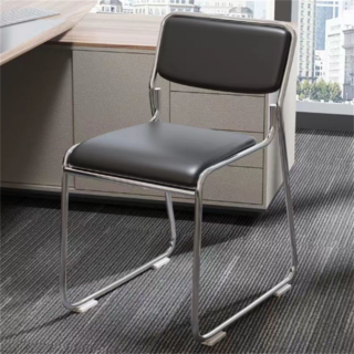 Durable chrome office visitor seat