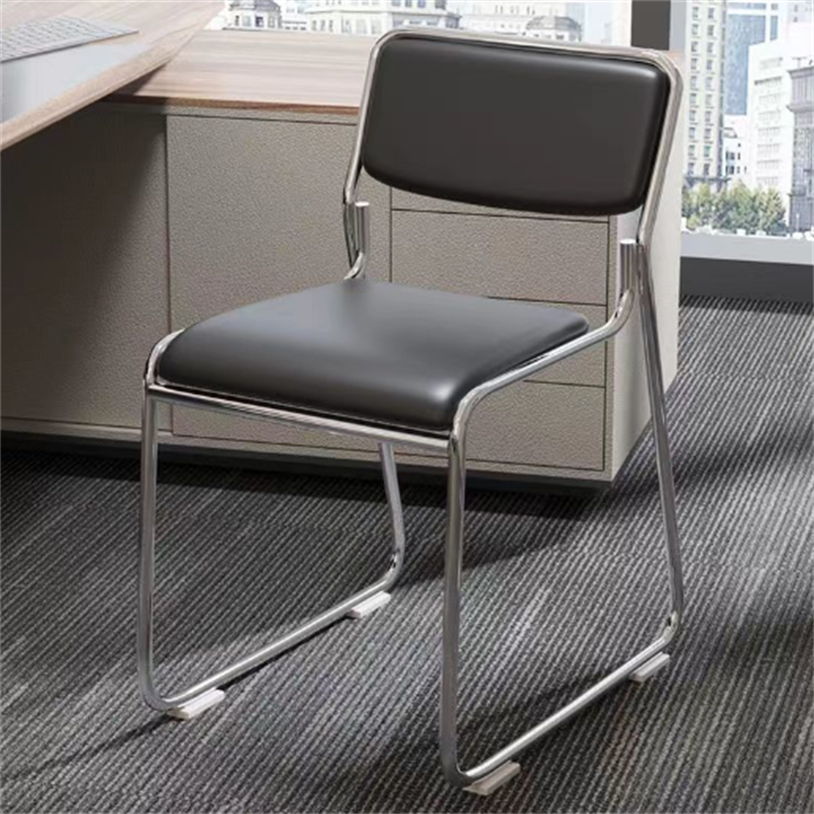 Durable chrome office visitor seat