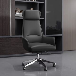 Authority-inspired executive office seat