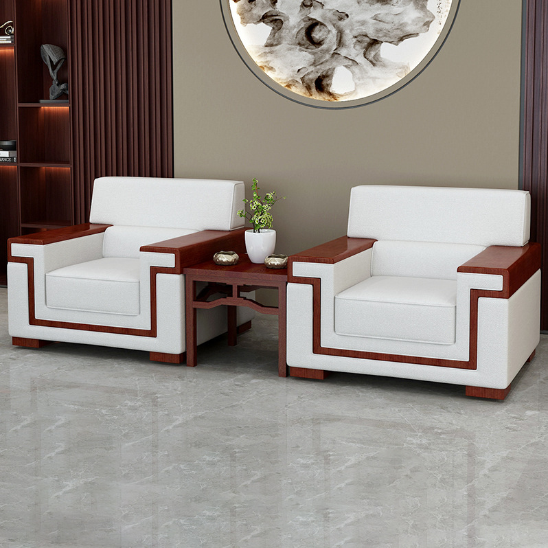 Spacious five-seater reception waiting sofa