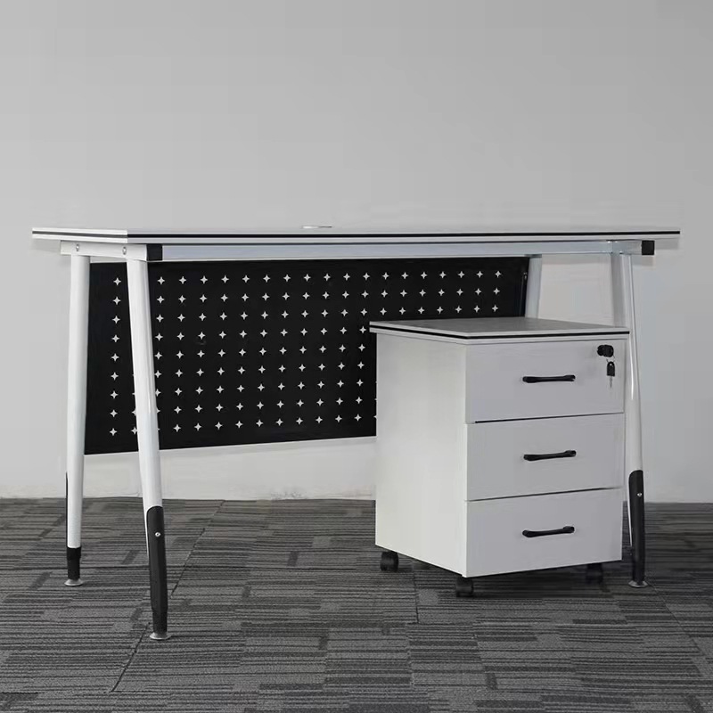Space-saving modern office desk solution