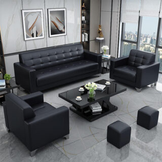 Durable 5-seater office guest sofa