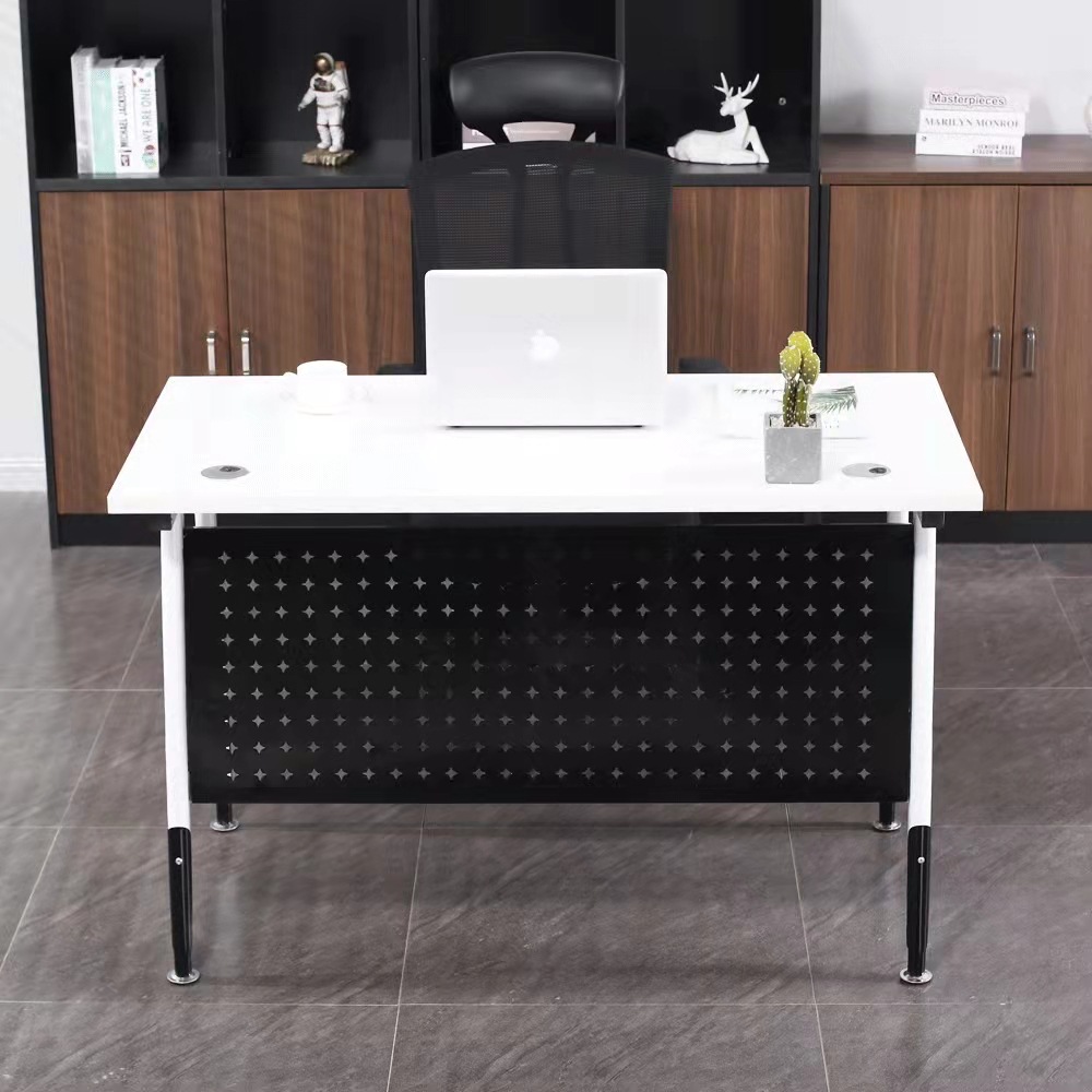 Space-saving modern office desk solution