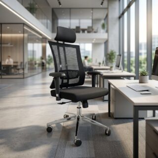 Our Orthopedic Office Seat is designed with ergonomic support to promote comfortable sitting throughout the working day. Featuring a supportive backrest, lumbar support, padded seat, adjustable height, reclining mechanism, and smooth swivel movement, it provides practical comfort for demanding office environments.