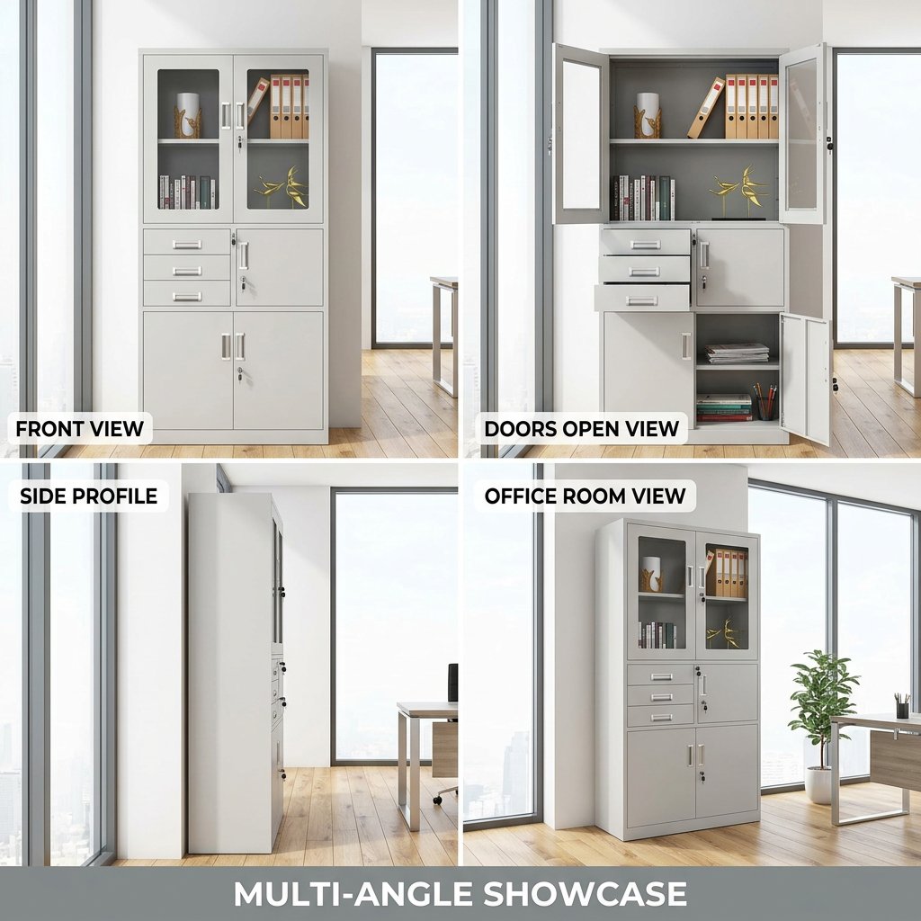 Metallic Filing Cabinet with Safe Kenya