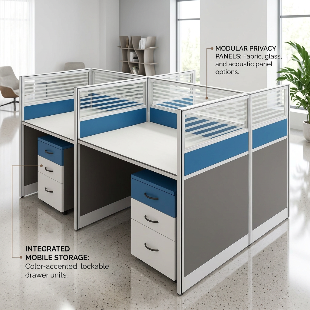 4-Way Office Workstation Nairobi Kenya