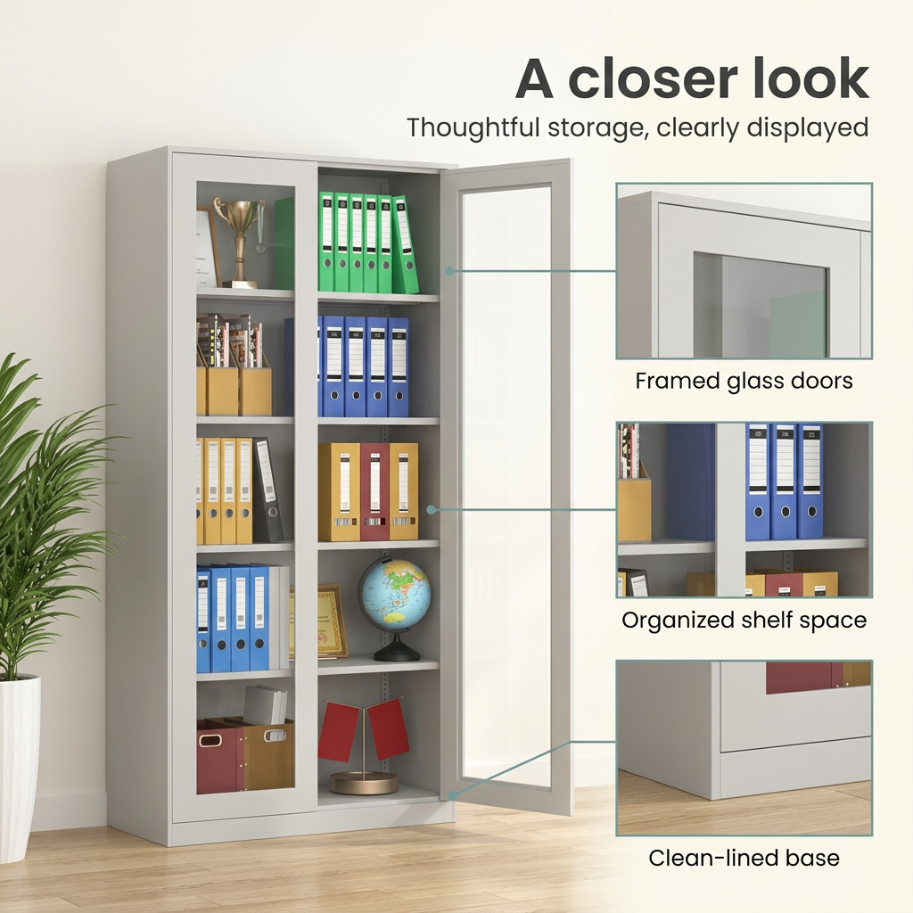 Full Glass Office Filing Cabinet Kenya