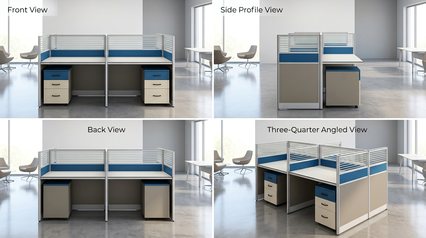 4-Way Office Workstation Nairobi Kenya