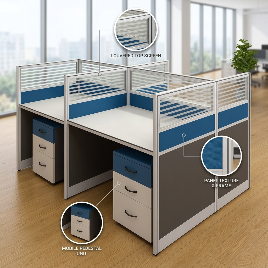 4-Way Office Workstation Nairobi Kenya