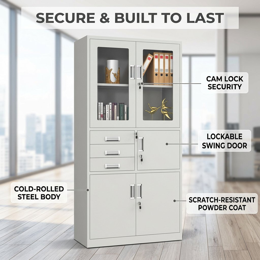 Metallic Filing Cabinet with Safe Kenya