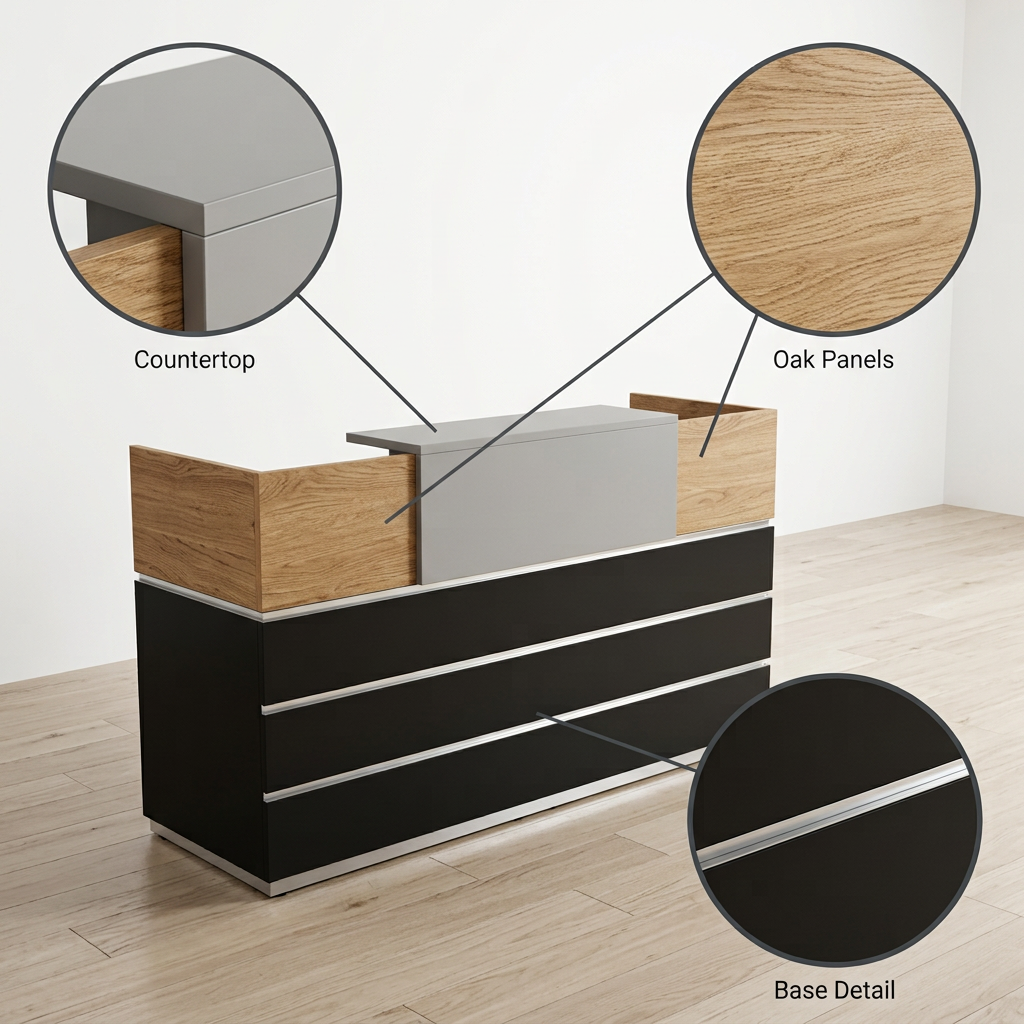1.4M Reception Office Desk Kenya