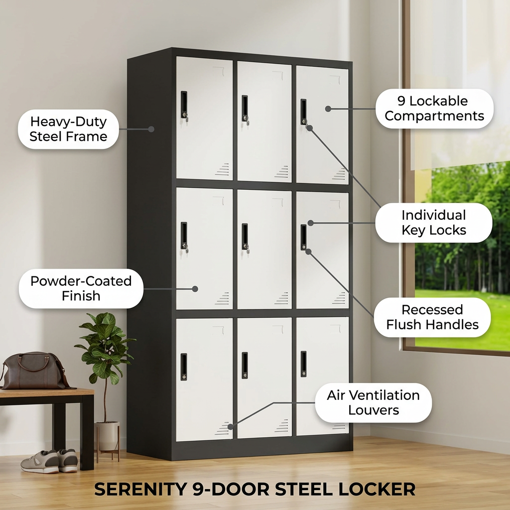 9-Locker File Cabinet Nairobi Kenya