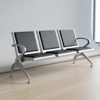 3-link heavy gauge waiting bench in Kenya