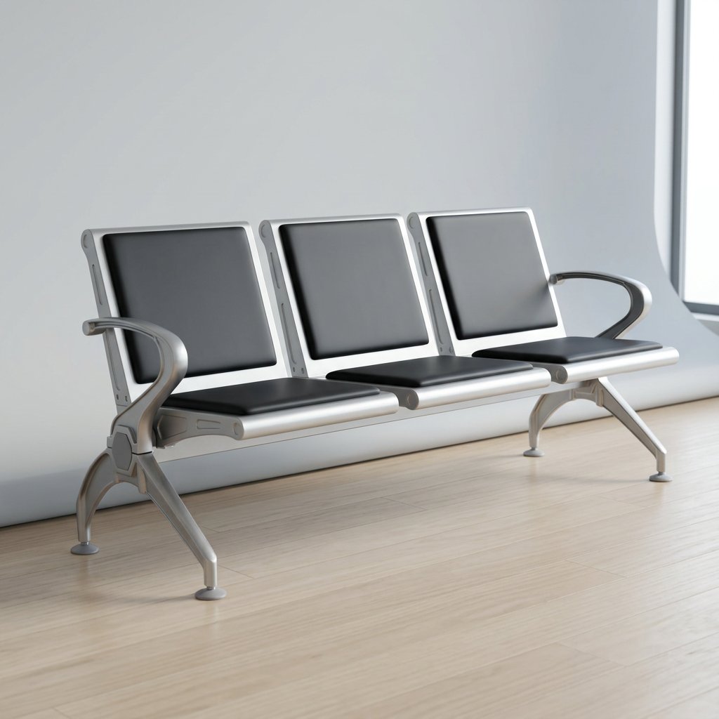 3-link heavy gauge waiting bench in Kenya