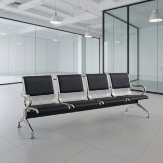 4-Link Waiting Office Bench in Kenya | Four-Seat Waiting Bench Nairobi