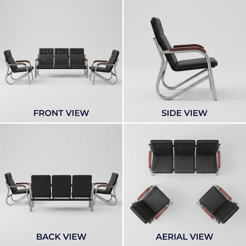 Five-Seater Reception Sofa Kenya