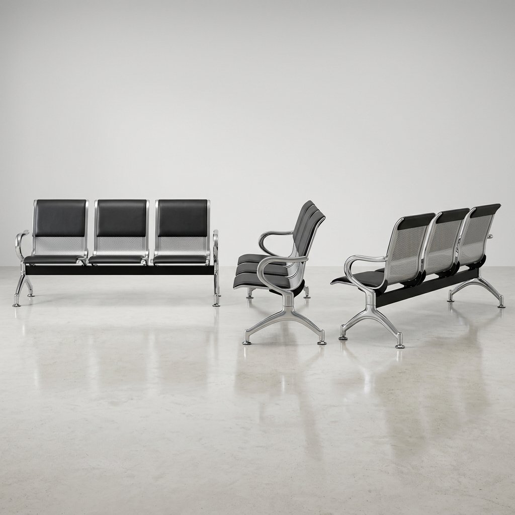 3-link padded waiting bench in Kenya