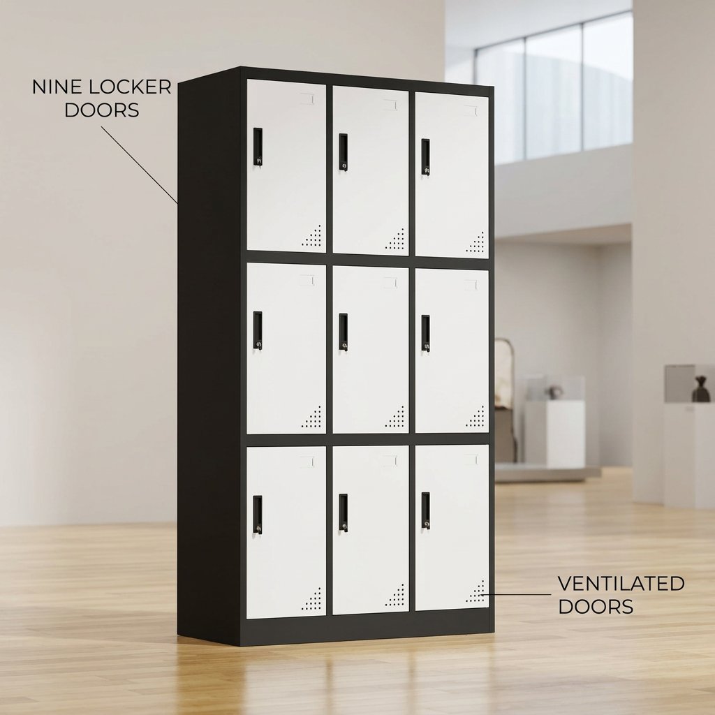 9-Locker File Office Cabinet in Kenya
