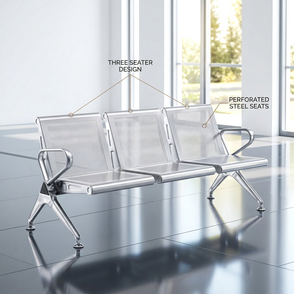Heavy Gauge Office Waiting Bench Kenya