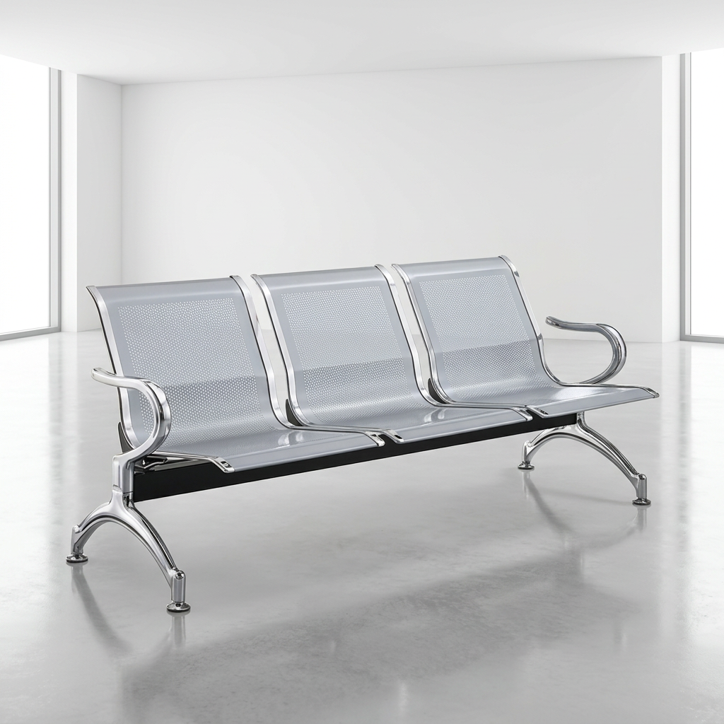 3-Link Normal Gauge Non-Padded Waiting Bench Nairobi Kenya